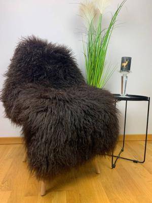 Peaux de mouton - Peaux suédoises - black-coffe-swedish-sheepskins-adam-leather