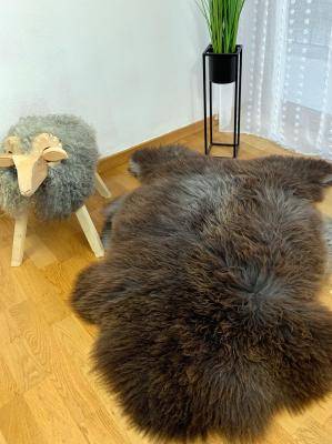 Peaux de mouton - Melerade - dark-brwon-melerade-eco-sheepskin