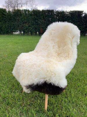 Peaux de mouton - Peaux suédoises - white-chocolate-swedish-sheepskins-adam-leather