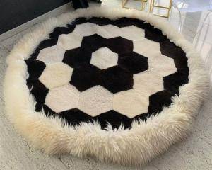 Peaux de mouton - Tapis ronds - adam-leather-carpet-eco