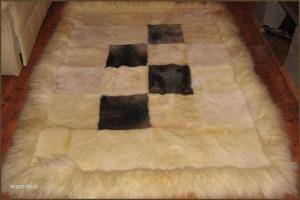 Peaux de mouton - Tapis patchwork en peau de mouton - awful-rectangular-carpets-sheepskin