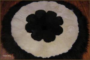 Peaux de mouton - Tapis ronds - charming-round-carpets-sheepskin-adam-leather