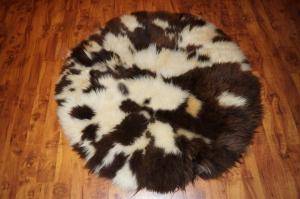 Peaux de mouton - Tapis ronds - decorative-round-carpets-sheepskin-adam-leather