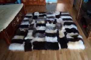 Peaux de mouton - Tapis patchwork en peau de mouton - delightful-rectangular-carpets-sheepskin