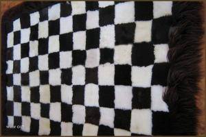 Peaux de mouton - Tapis patchwork en peau de mouton - excellent-rectangular-carpets-sheepskin