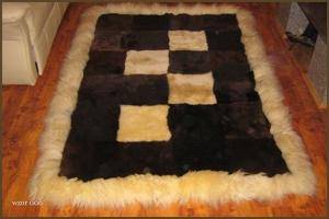 Peaux de mouton - Tapis patchwork en peau de mouton - fabulous-rectangular-carpets-sheepskin