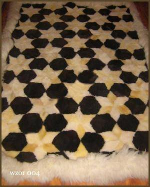 Peaux de mouton - Tapis patchwork en peau de mouton - fluffy-rectangular-carpets-sheepskin