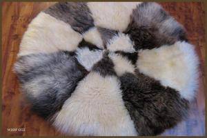 Peaux de mouton - Tapis ronds - heavenly-round-carpets-sheepskin-adam-leather