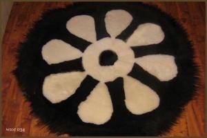 Peaux de mouton - Tapis ronds - incredible-round-carpets-sheepskin-adam-leather