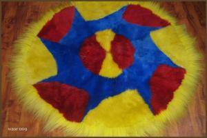 Peaux de mouton - Tapis ronds - lovely-round-carpets-sheepskin-adam-leather