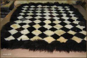 Peaux de mouton - Tapis patchwork en peau de mouton - natural-rectangular-carpets-sheepskin