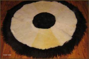 Peaux de mouton - Tapis ronds - nice-round-carpets-sheepskin-adam-leather