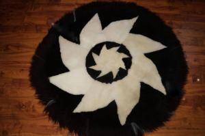 Peaux de mouton - Tapis ronds - pretty-round-carpets-sheepskin-adam-leather