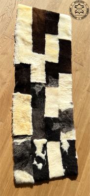 Peaux de mouton - Tapis patchwork en peau de mouton - sheepskinpatchworkrug1