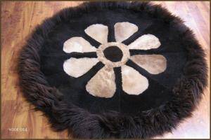 Peaux de mouton - Tapis ronds - wondrous-round-carpets-sheepskin-adam-leather