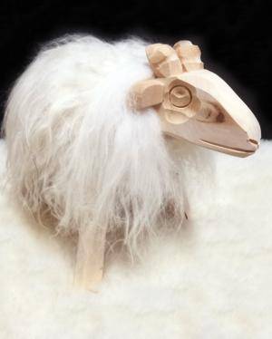 Peaux de mouton - Moutons en Bois  - 38176255