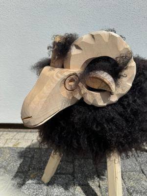 Peaux de mouton - Moutons en Bois  - woodensheep