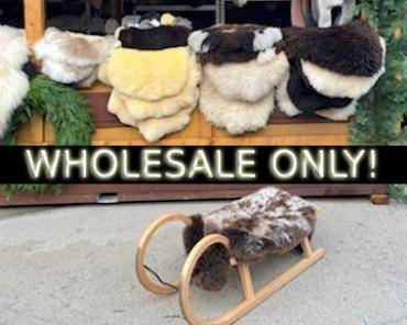 Peaux de mouton - Produits en peau de mouton naturelle - parfaits pour les marchés de Noël !!!