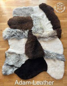 Peaux de mouton - Tapis patchwork en peau de mouton d'Adam-Leather