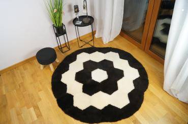 Peaux de mouton - Tapis ronds en peau de mouton d'Adam-Leather