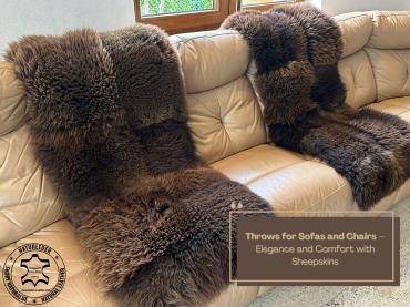 Peaux de mouton - Plaids pour canapés et chaises – élégance et confort grâce aux peaux de mouton