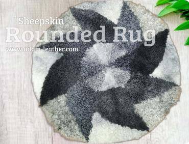 Peaux de mouton - Un tapis rond en peau de mouton vous attend!