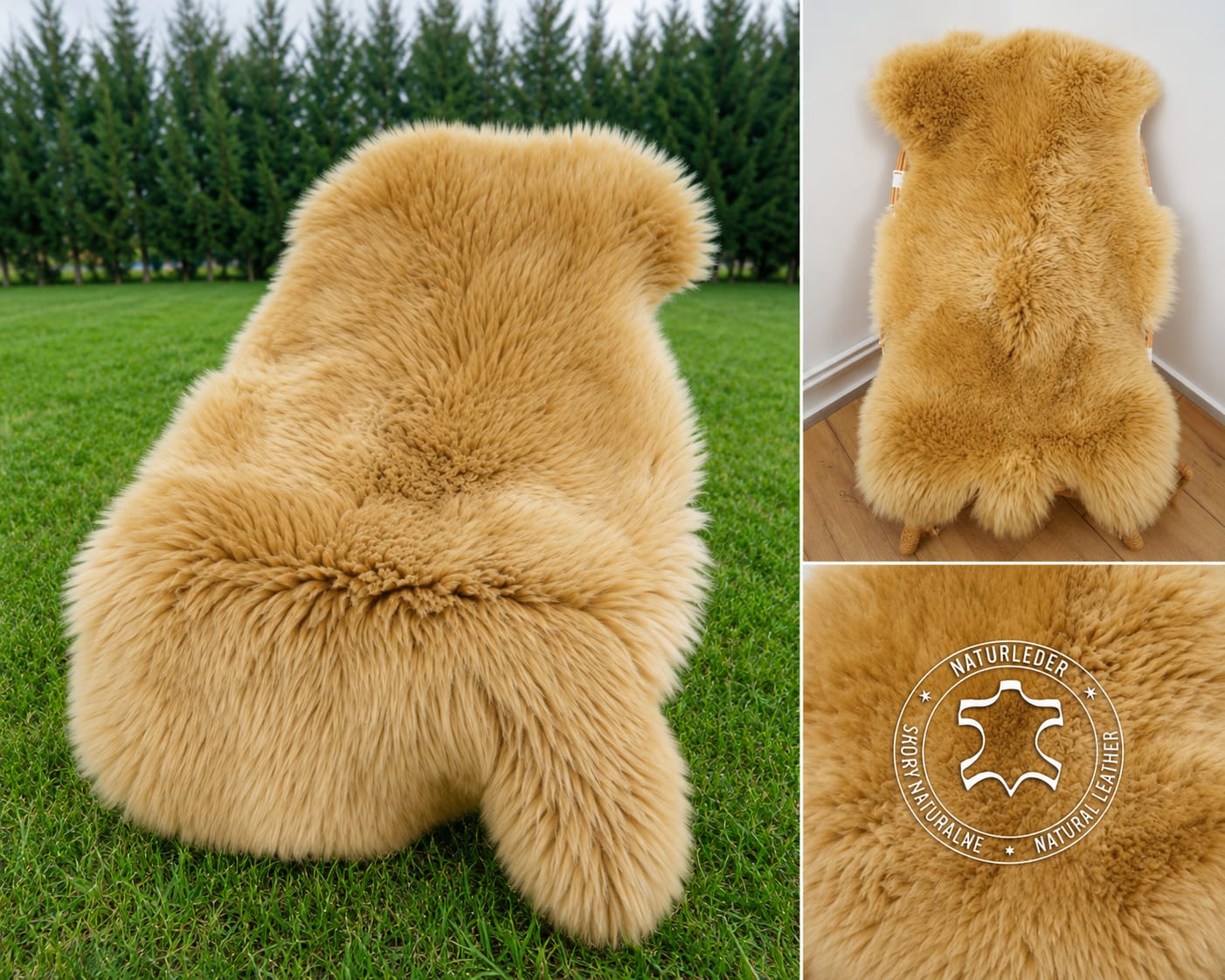 Peaux de mouton - Un accessoire haut de gamme pour votre intérieur. Meliert Toffee - Renard de Cobourg