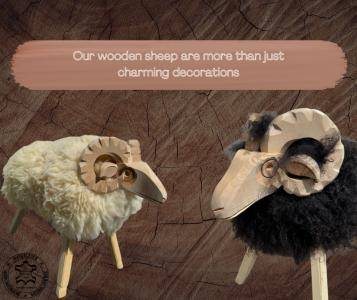 Peaux de mouton - Beauté Naturelle Chez Vous : Comment les Moutons en Bois avec Peau de Mouton Peuvent Transformer Votre Intérieur
